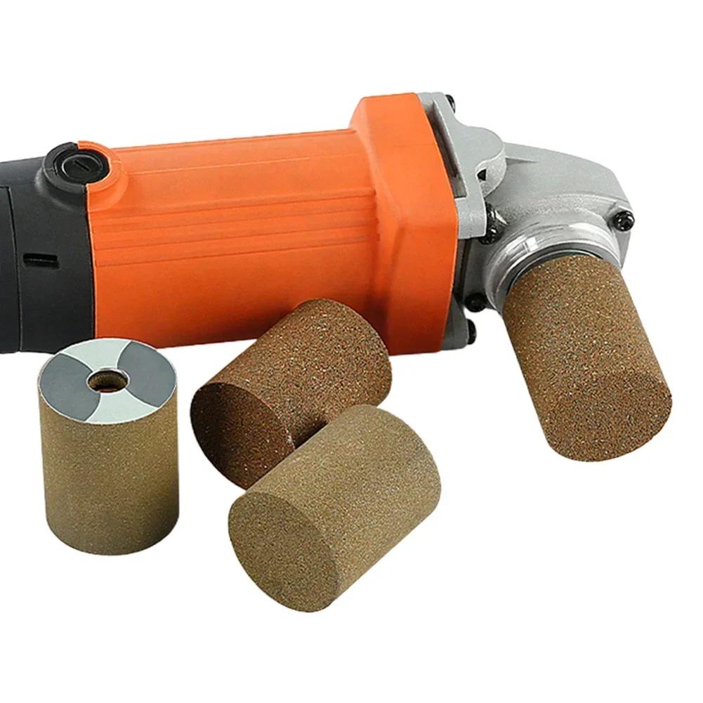Cylindrical Diamond Polishing Wheel 50/100/200 Grit Stone Grinding Head Sanding Disc Angle Grinder Marble Tile Abrasive Tools