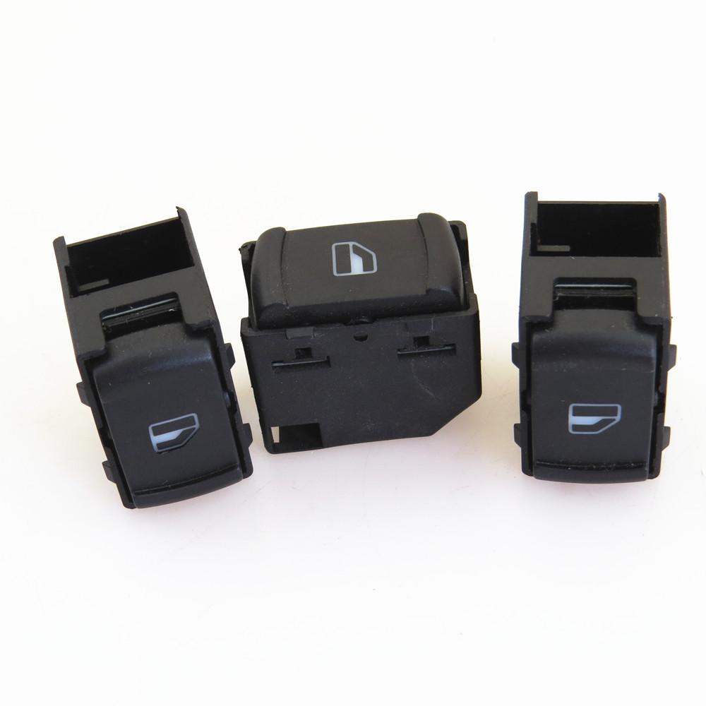 FHAWKEYEQ Qty 3 Car Window Glass Switch Button For VW Passat B5 3B Jetta MK4 Golf MK4 Bora 3B0 959 855 B 3B0 959 855B