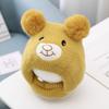 Solid Color Baby Beanie Cap Bear Kids Crochet Hat Cute Kids Ear Protection Hat  Boys