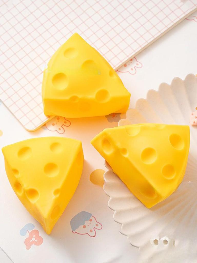 Cross-Border Cheese Squishy: Unique Slow Rebound Stress Toy, Creative Gift, Musical Pinch Fun