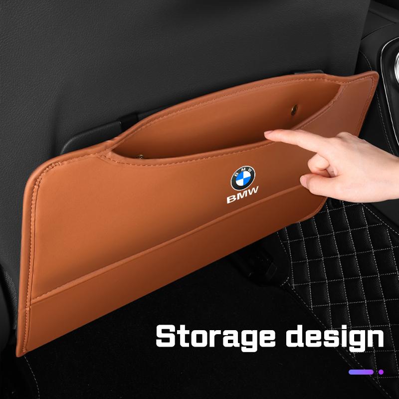 PU Leather Car Anti-kick Pad With Storage Bag For BMW F40 F80 G30 G20 G32 1 3 5 6 7 Series X1X3X4 X5X6X7 Backseat Protector Pads FW6