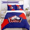 LOSC Lille FC Printed 3PCS Bedding Set Breathable Duvet Cover with Pillowcases Decorative Bed Linen for Bedroom Home