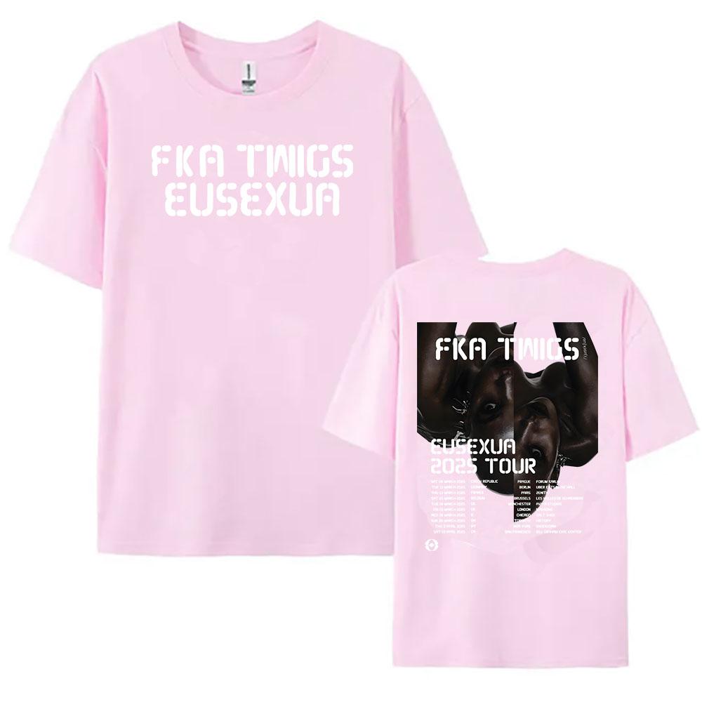 2025 Album Eusexua 2025 Tour Tshirts Singer FKA Twigs Printing Tshirt Cotton Soft Short Sleeve Teeshirt Unisex Streetwear Tees