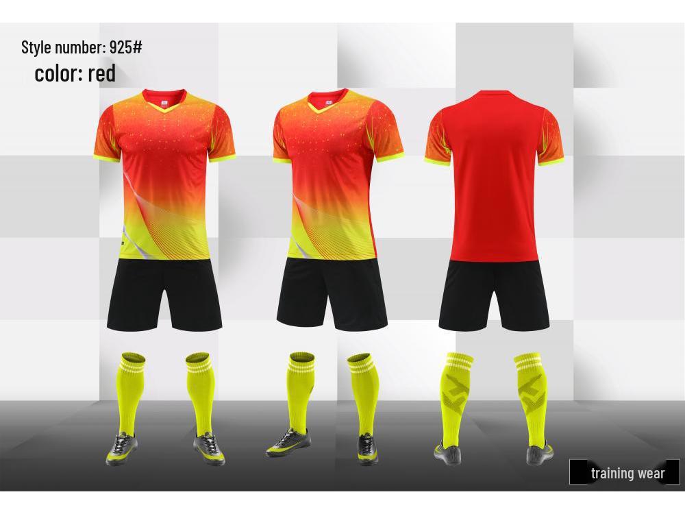 

Men s Quick-Dry Short Sleeve Running Suit for Fitness and Marathon Training 925 XL червоний