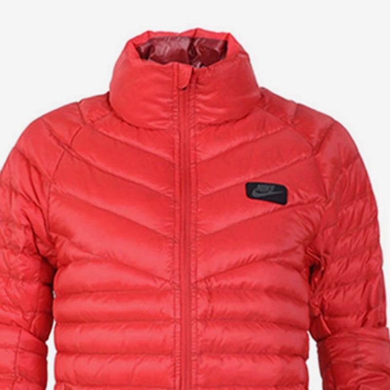 Nike Warme atmungsaktive Langarm Freizeit Sport Daunenjacke Herren Jacke Rot 693530-657