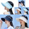 Fashionable Ice Silk Outdoor Sun Hat Women Summer Anti-uv Sunscreen Hat Adjustable Big Brim Breathable Hat