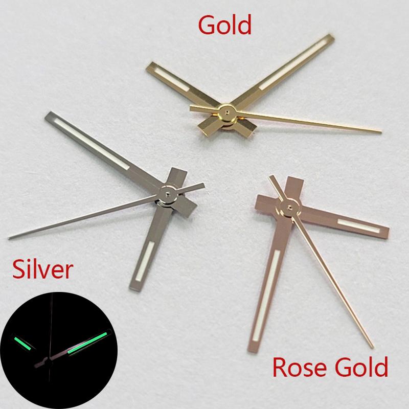 Pointer Log Watch Needles Modified Watch Accessories Suitable for NH35/36 Movement Green Luminous