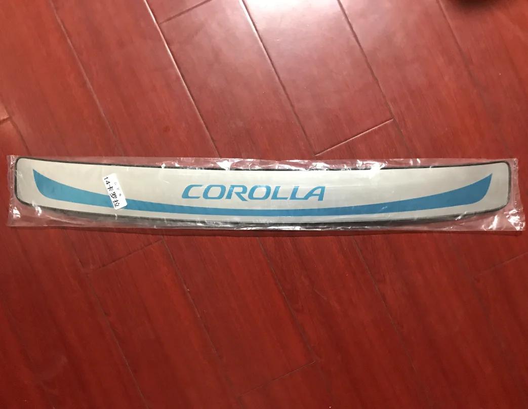 

Для Corolla 2011-2013 2014-2017 Защитная накладка на задний бампер, Ультратонкая зеркальная поверхность, Накладка на порог багажника, Автоаксессуары PVC&Four Seasons