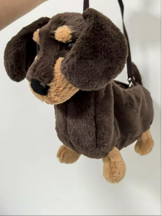 Jellycat Dakhund Plysjleketøy Crossbody-veske - Søt Skulderveske for Jenter