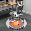 1pc Sunburst Gradient Office Round Area Rug, Indoor Mat Suitable For Office, Under Office Chairs Bedroom Living Room Home Decor, Room Deco
