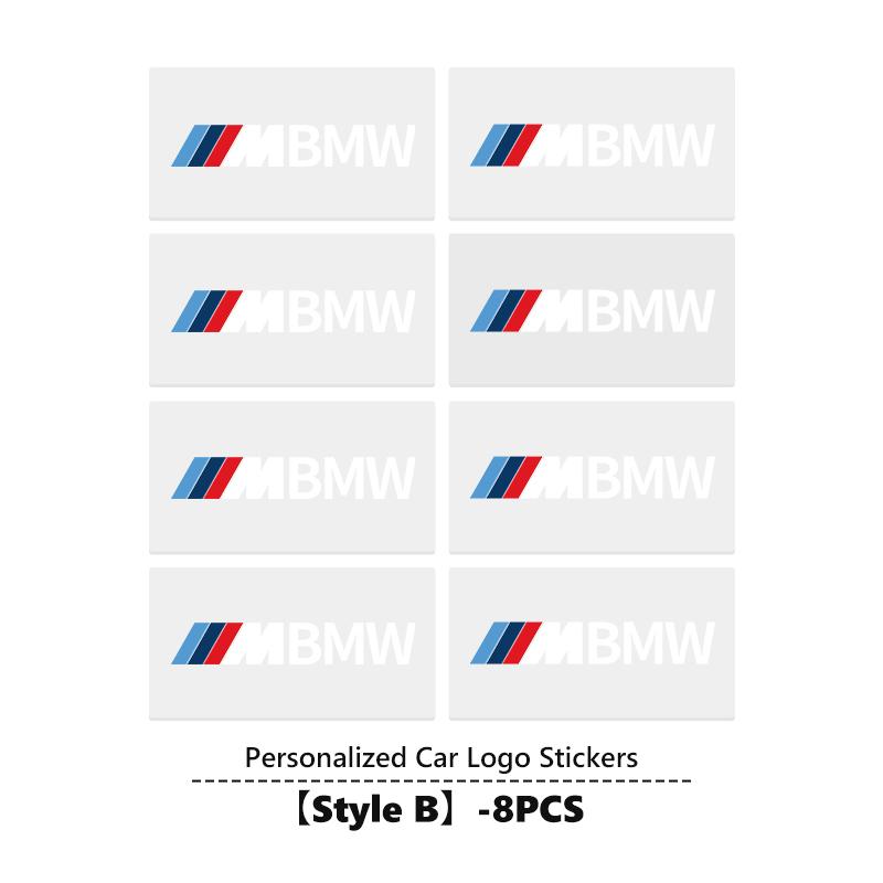 Car Logo Sticker Crystal Auto Stickers Fuel Tank Decor Accessories For BMW M F10 F20 F30 F40 F15 F25 F26 F31 F49 E62 E83 E84 aaa4