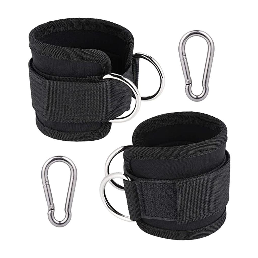2Pcs Ankle Straps Cuffs Gym Cable Attachment Machine Accessories for Fitness Lower Body