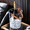 Bar Ice Bucket Portable Uncovered Beverage Beer Bucket Transparent Storage Bucket Refrigerated Ice Storage Bucket