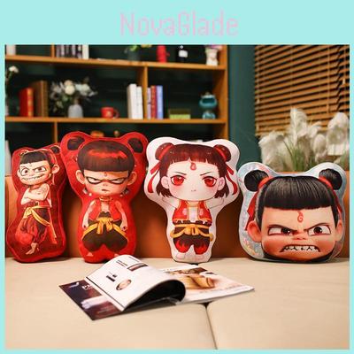 Pernă de pluș adorabilă și creativă Nezha pentru decorarea casei cu un design unic de anime
