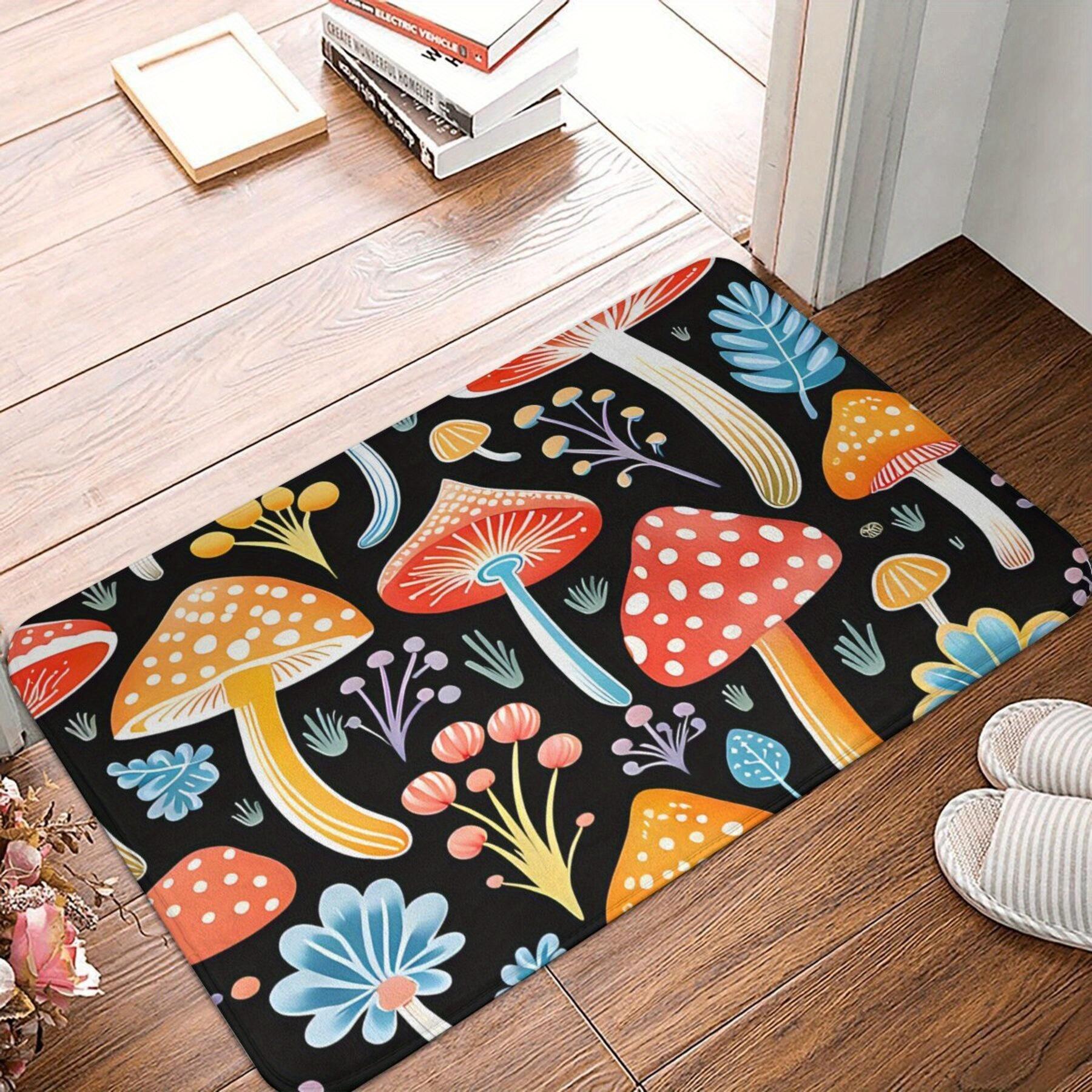 

1pc Non-Slip Carpet with Colorful Mushroom Design for Bathroom And Bedroom, Ideal As a Welcome Mat And Floor Decor 40x60cm