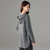 Women's 100% Wool Hooded Pullover Sweater