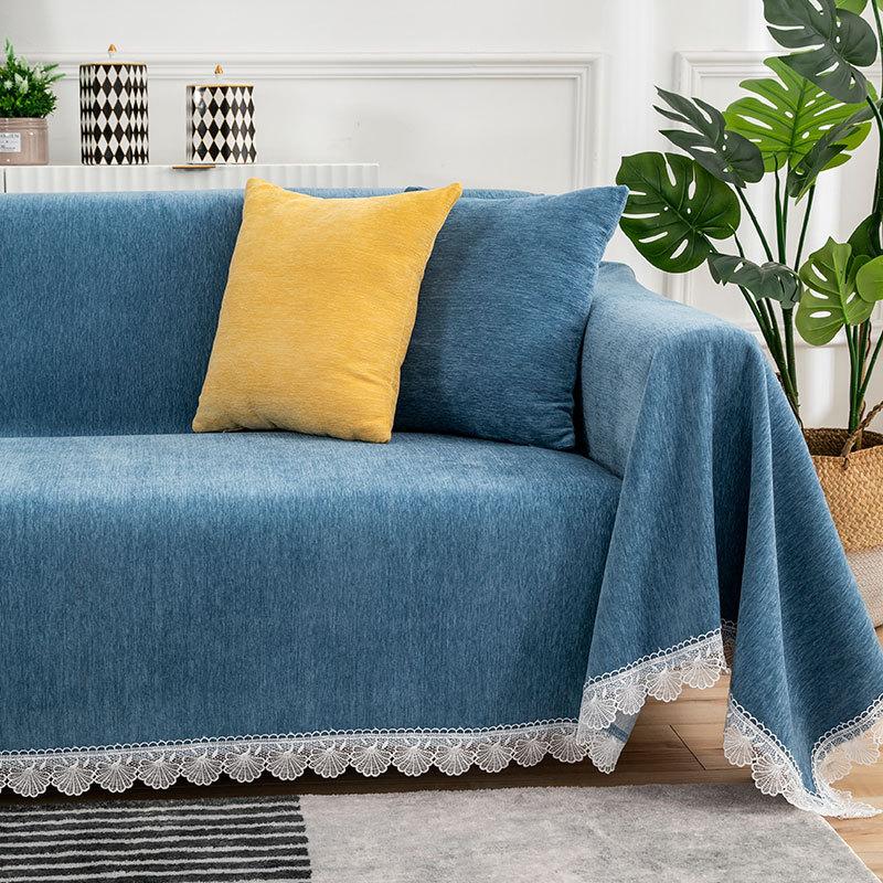 

Утолщенный шенилл Полный чехол на диван Волна воды Нескользящий Эластичная функция Четыре сезона Универсальная подушка для дивана Чехол на диван Полотенце 180*150cm