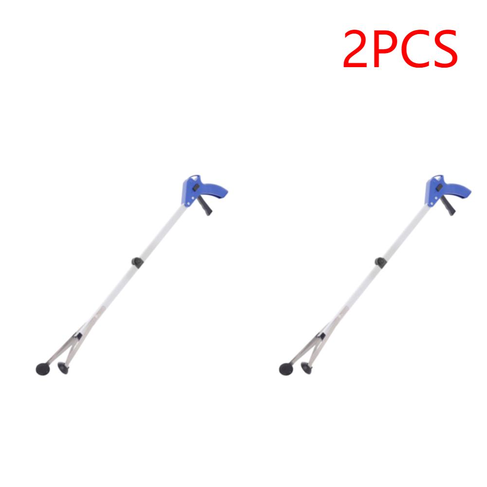 

2PCS Folding Garbage Picker Aluminum Alloy Waste Leaves Pick Strong Rubber Suction Cups Garden Cleaning Clip for Indoor Outdoor