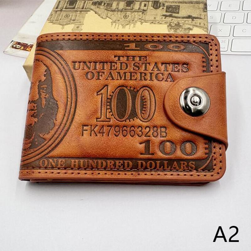 

Мужской деловой кошелек Мужские кошельки с рисунком 100 долларов США кошелек мужской кожаный валет держатель для фотокарт кошелек большой вместимости