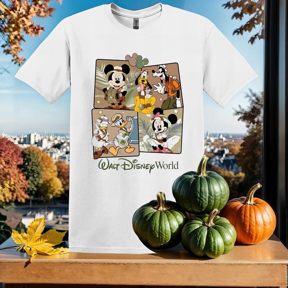 

Mickey and Friends Safari T-shirt Kids Hoodie Men Women Unisex Tshirt SX192 S