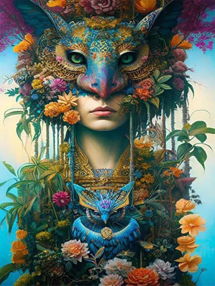 Dream Woman Diamond Art Girl Fairy 5D Full Round New 2023 Diamond Painting Portrait Painting Children's Hobbies