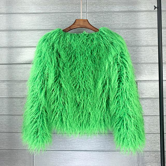 Women Faux Fur Coat Autumn Winter Fluffy Short Coat Faux Fur Jacket