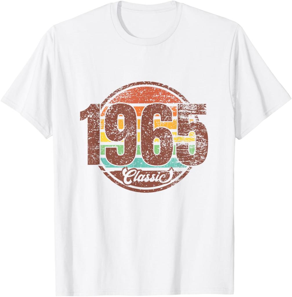 Vintage 1965 Limited Edition 60th Birthday Gifts 60 Year Old T-Shirt Vintage T Shirt Mens Clothing Customizable Ropa Hombre