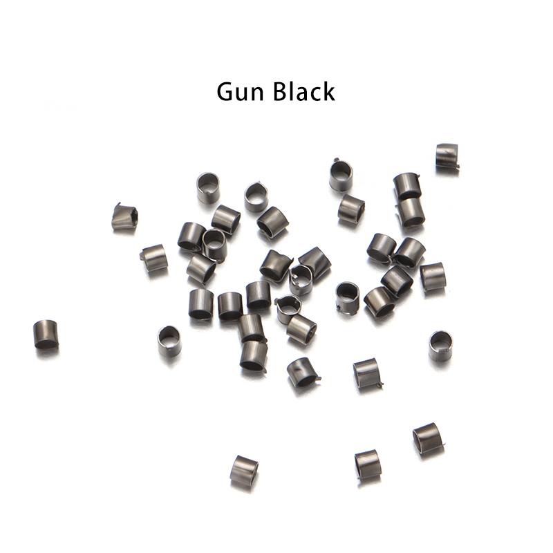 500pcs/lot Metal Copper Tube Crimp Beads Stopper Spacer End Beads For Jewelry Making DIY Earrings Necklace Accessories Wholesale
