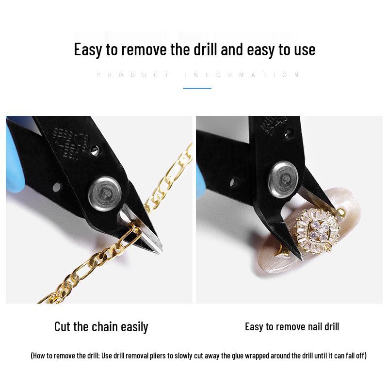 Unloading Drill Pliers, Metal Shears & Nail Art Scissors - Versatile Tool Set