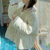 Winter Colored Polka Dots Super Soft Gourd Pattern Single-breasted Loose Cotton Clothing for Women's Cotton Coat Jacket
