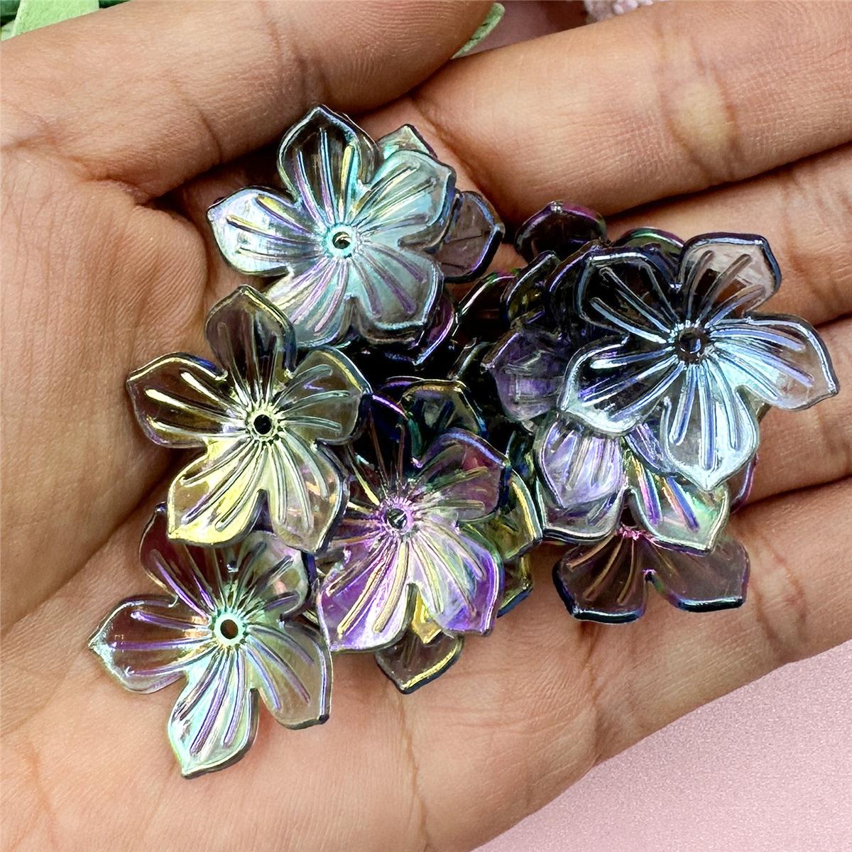 

DIY свободные бусины-разделители, браслет, ожерелье для изготовления ювелирных изделий, ручная работа, 22,8 мм, 20 шт., акриловые бусины, форма солнечного цветка чёрный