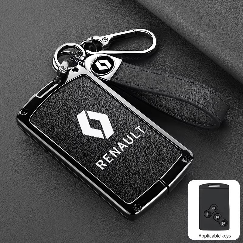 2026 Hot For Renault Hub Caps Car Key Case Cover Key Bag For Renault RS Scenic Clio Laguna 2 3 4 5 Kangoo Fluence Megane Trafic