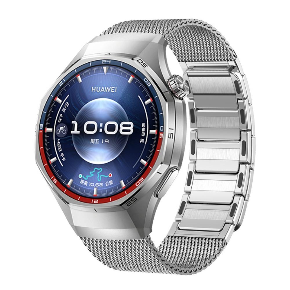 Press Quick Release Magnetic Metal Strap Seamless Stainless Steel Wrist Band for Huawei Watch GT 6 Pro/GT 7 Pro Smartwatch Replacement Accessories