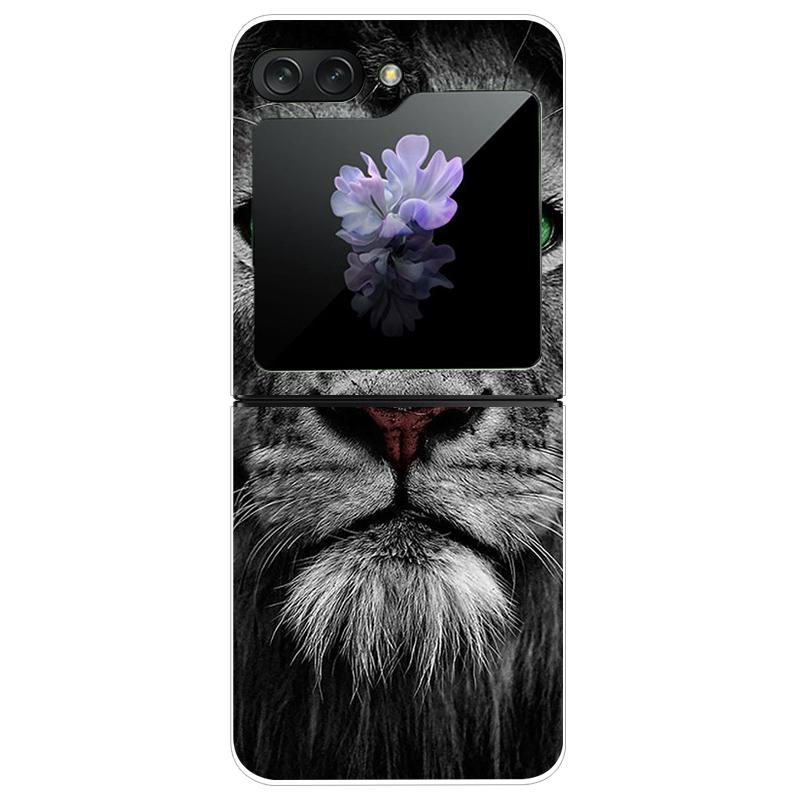 For Samsung Galaxy Z Flip 5 5G Case Cute Transparent PC Hard Case Back Cover For Samsung ZFlip5 Z Flip 5 Phone Coque Flip 5 Capa