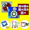 Animals Silicone Mold Puzzle Preschool Kids Baby Puzzles Cartoon Resin Mold Gift