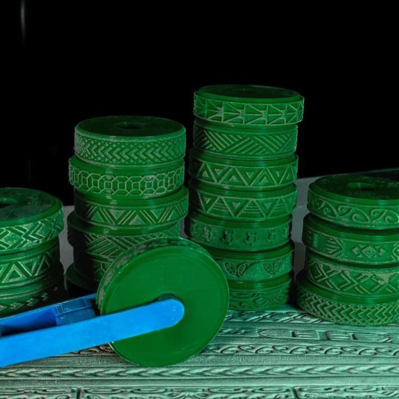 Clay Stamp Roller Ceramic Texture Wheel Geometric Flower Patterns Diy Clay Tools Body Painting Stamps Durable Art Decor