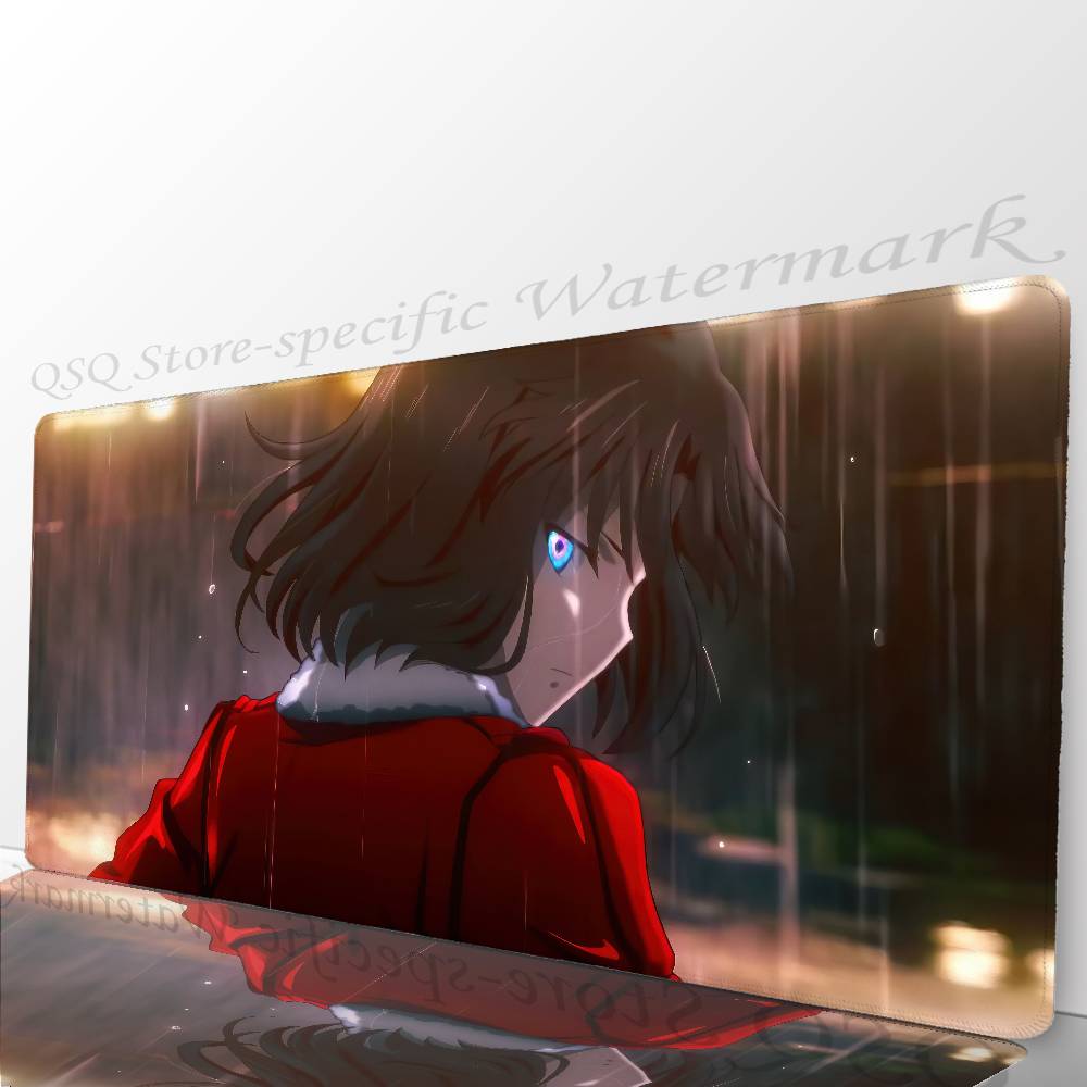 Shiki Ryougi Animation The Garden Of Sinners Mousepad Mouse Mat Desk Mat With Pad Gaming Accessories Prime Gaming XXL Keyboard