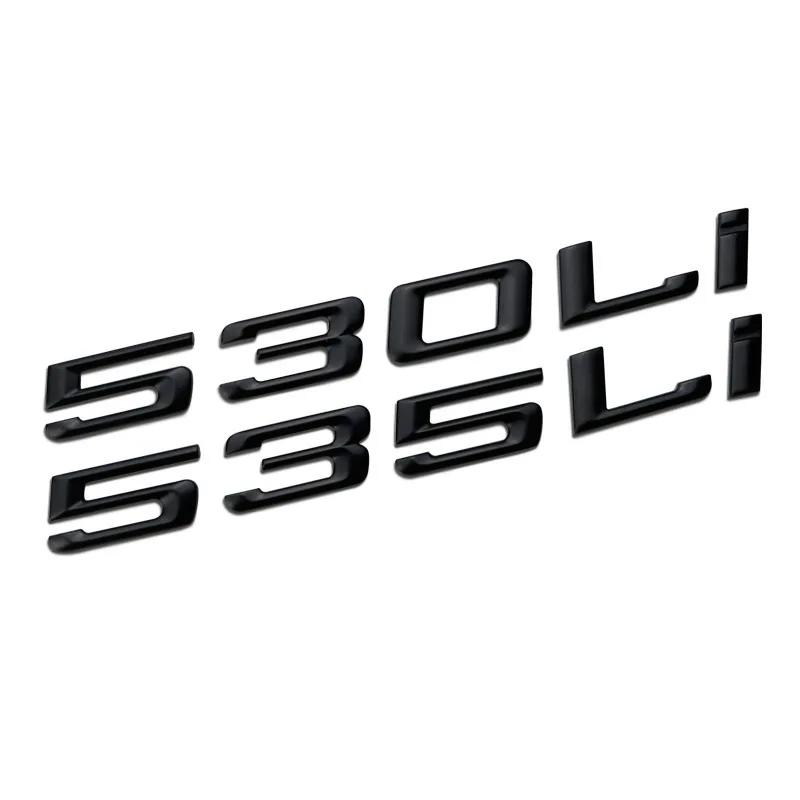 ABS Letter Number 520LI 525LI 528LI 530LI 535LI 540LI Emblem for BMW 5 Series E21 E30 E36 E46 E90 E91 E92 E93 Car Trunk Sticker DL8