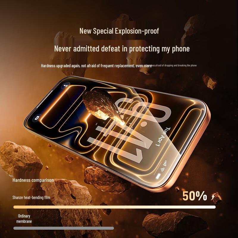 Apple iPhone 17 Pro Max 3D Full Cover Tempered Glass Screen Protector