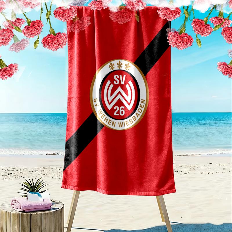 Wehen Wiesbaden Print Beach Towel, Large Soft Quick Dry Towel for Beach Camping Swimming