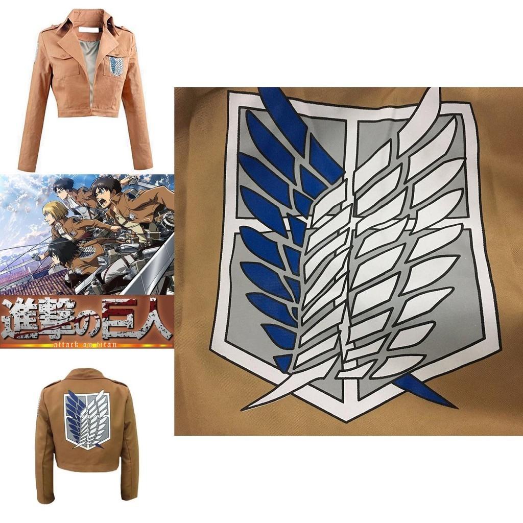 Attack on Titan Aufklärungstrupp Cosplay Mantel Jacke für Eren Jäger Fans**