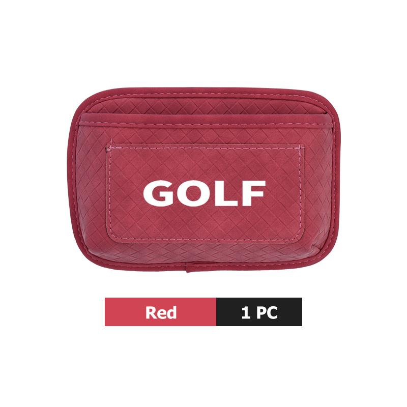 BSP1 Emblems Car Plaid Adhesive Hanging Bag Pocket Phone Glasses Storage Case For Volkswagen VW Tiguan Scirocco Sagitar Magotan 4 5 6 zk2