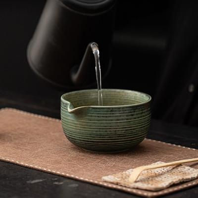 2PCS Traditional Ceramic Matcha Bowl Japanese Matcha Large Capacity Matcha Holder Whisk Stand Holder Gifts
