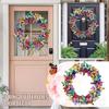 Butterfly Wreaths Decoration Festival Garland Hanging Ornaments Props Wall Home Door Hanging Pendants