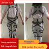 Attack On Titan Mikasa, Eren, Levi Survey Corps Full Body Leather Strap Cosplay Gear Available