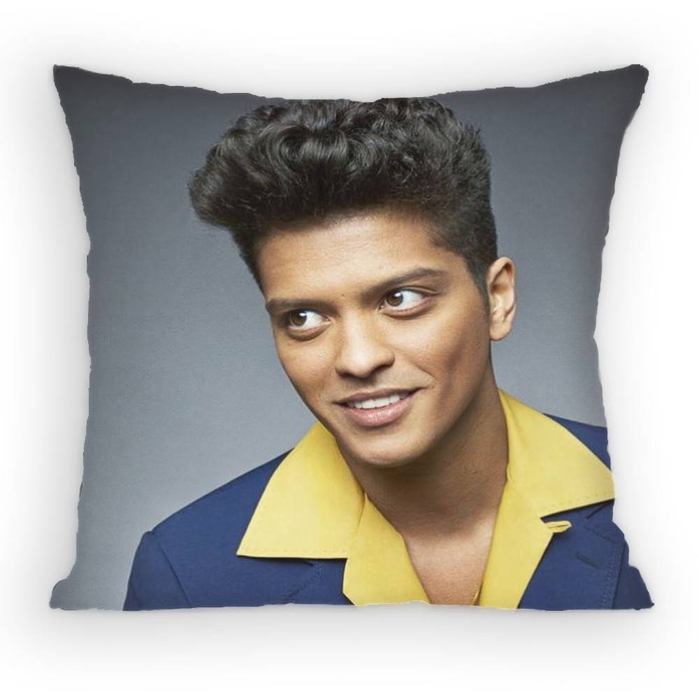 Singer BBruno MMars Pillow Case Antidustmite Pillowcase Invisible zipper silky short plush Sofa cushion cover