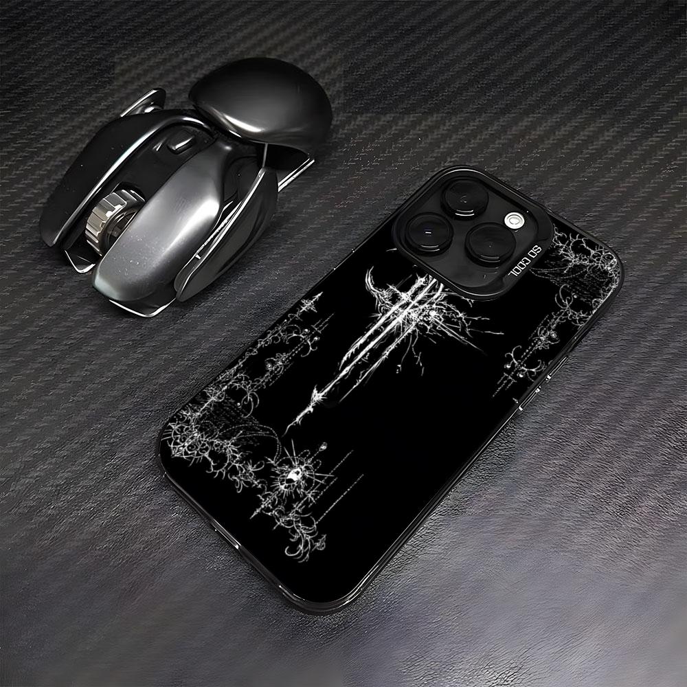 

C-Cyber Sigil Phone Case For IPhone17 Air 16 15 14 Plus 13 12 11 Pro 7 8 XS Max XR Silver Black Bumper Case iPhone 11 Pro