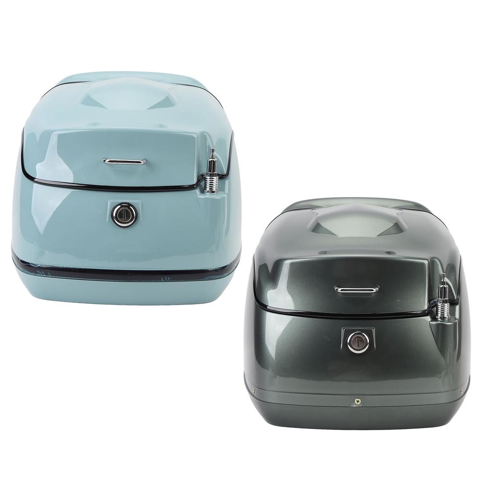 38L Motorcycle Top Box Retro Water Resistant Motorcycle Trunk Luggage Top Case Universal Fit for Ele