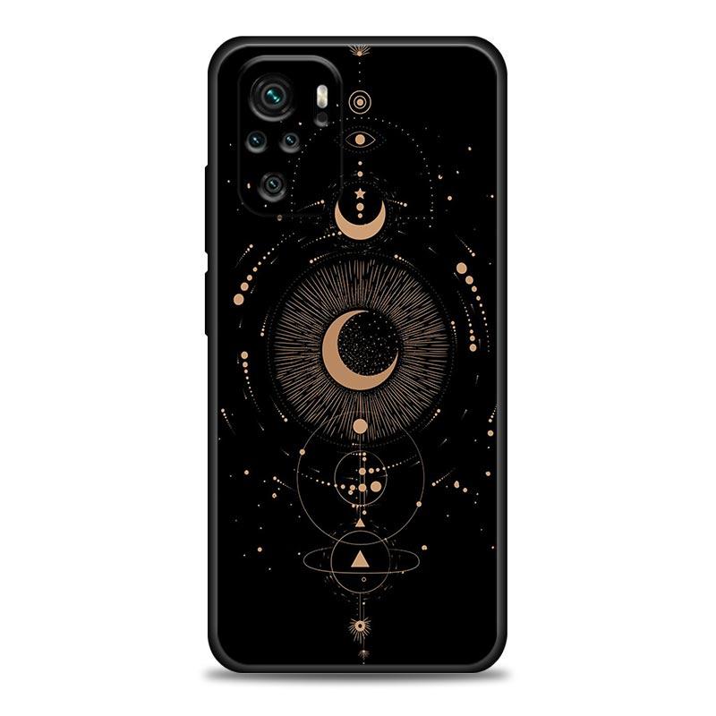 Phone Case For Xiaomi Redmi Note 11 10 8 Pro 9S 8A 10S 11S Soft Cover Witches Moon Tarot Mystery Totem For Redmi Note 8Pro 10Pro