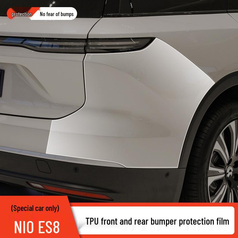 NIO ES8 Vorgeschnittene TPU Transparente Unsichtbare Schutzfolie für Stoßfänger vorne und hinten